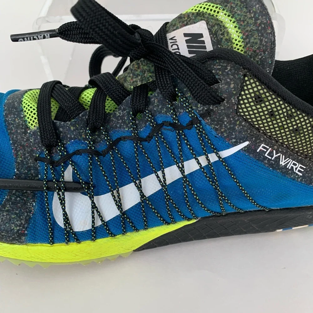Nike Victory Flywire Spikes Men 8.5 XC Track Field Racer Shoes Wrench Bag 4 PCS